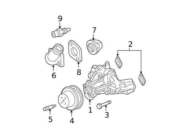 Genuine GM Pulley Stud 15602418