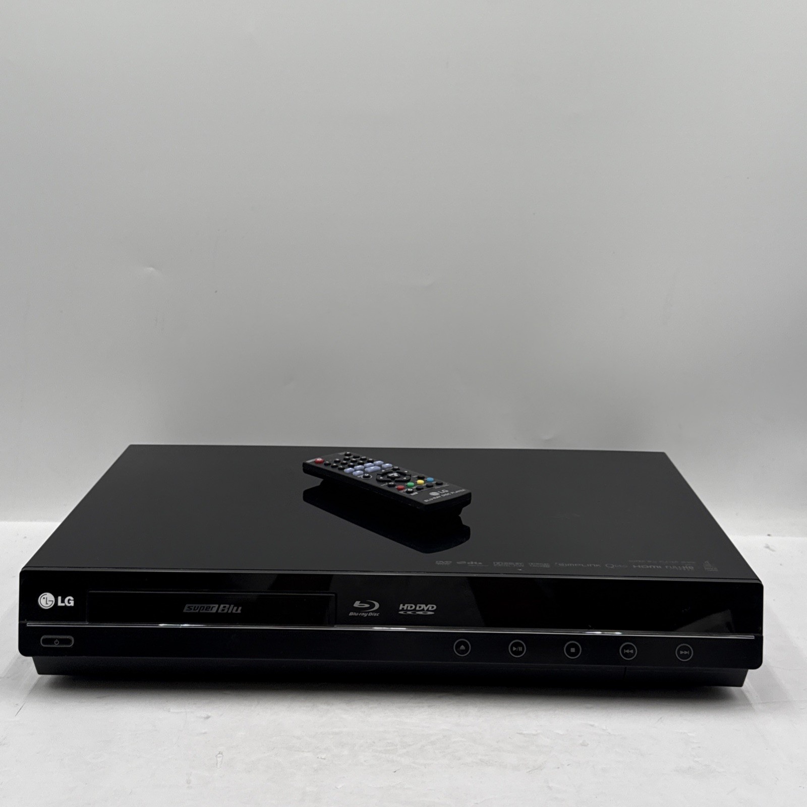 LG BH200 Super Blu Blu-ray HD DVD Combo Player W Remote HDMI Cables RCA Tested