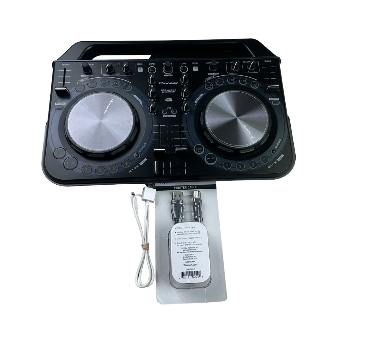 Pioneer DDJ-WEGO2 Compact DJ Controller Dual Deck 2-Channel Black Tested