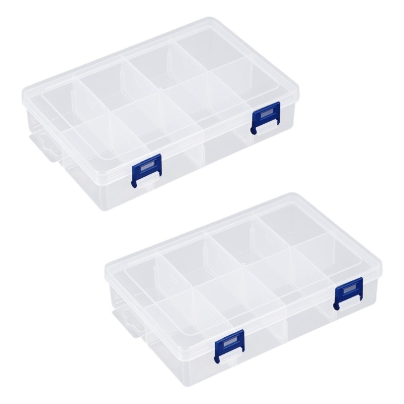 Multipurpose Workshop Organizer Container Removable Dividers with Secure Lock