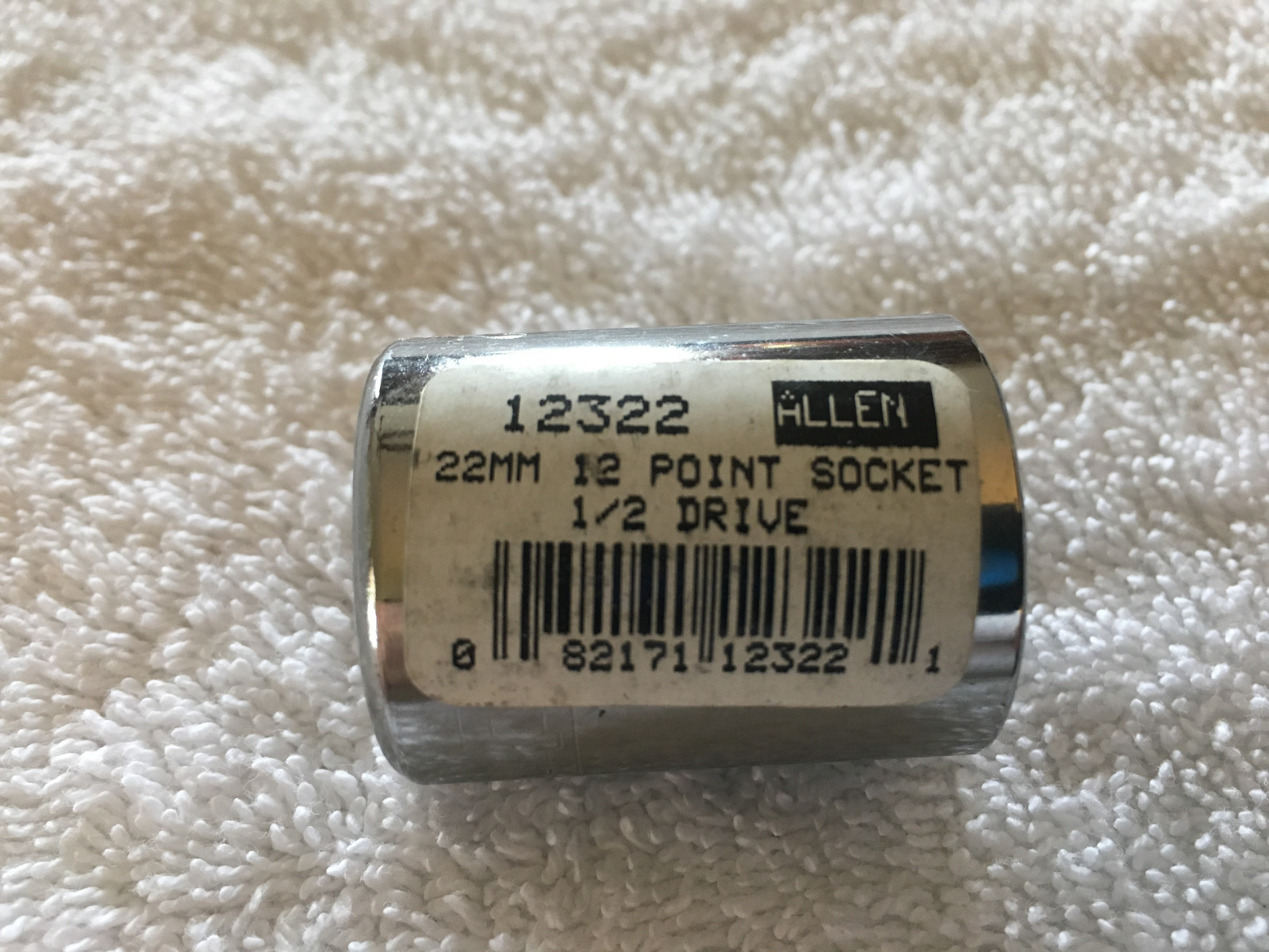 Allen 22mm 12 Point Socket 1/2 Drive 12322 - New