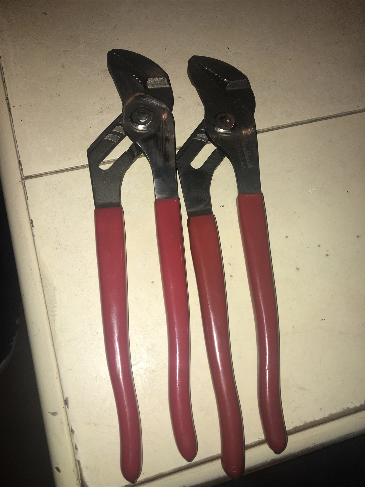Lot Of 2 Vintage Blackhawk By Proto PT-1250-1 Rib Lock Pliers, 10-Inch