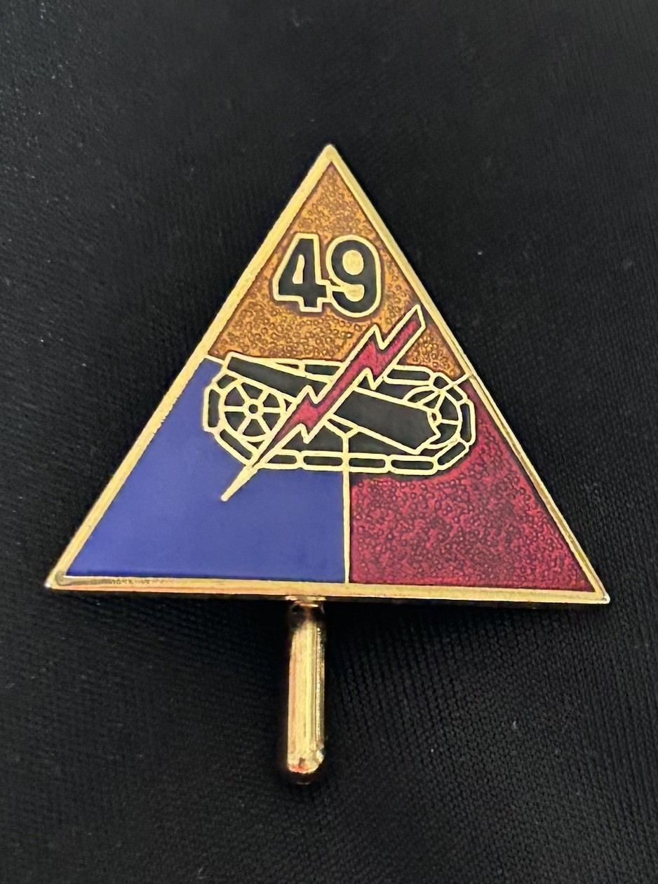 US Army 49th Armored Division Insignia Pin (P87-8) Texas Army National Guard