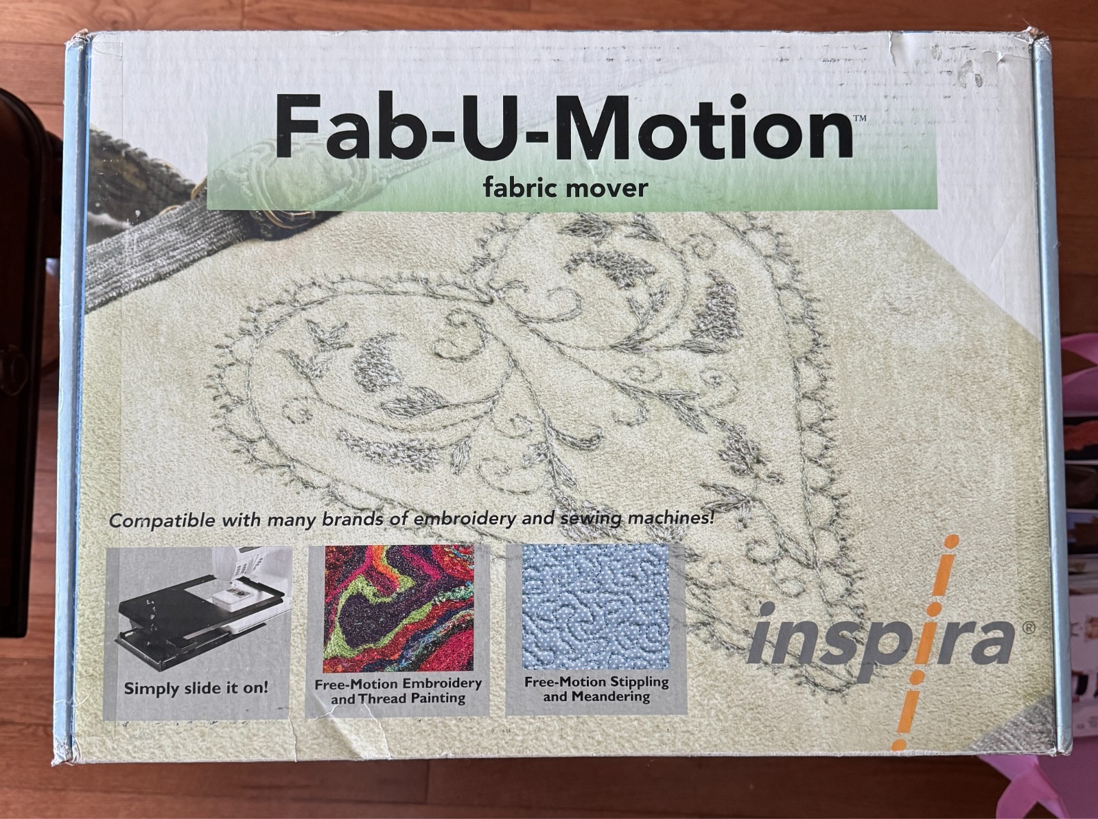 "Fab-U-Motion" ©2007 Inspira Sewing Machine Quilting & Embroidery Fabric Mover