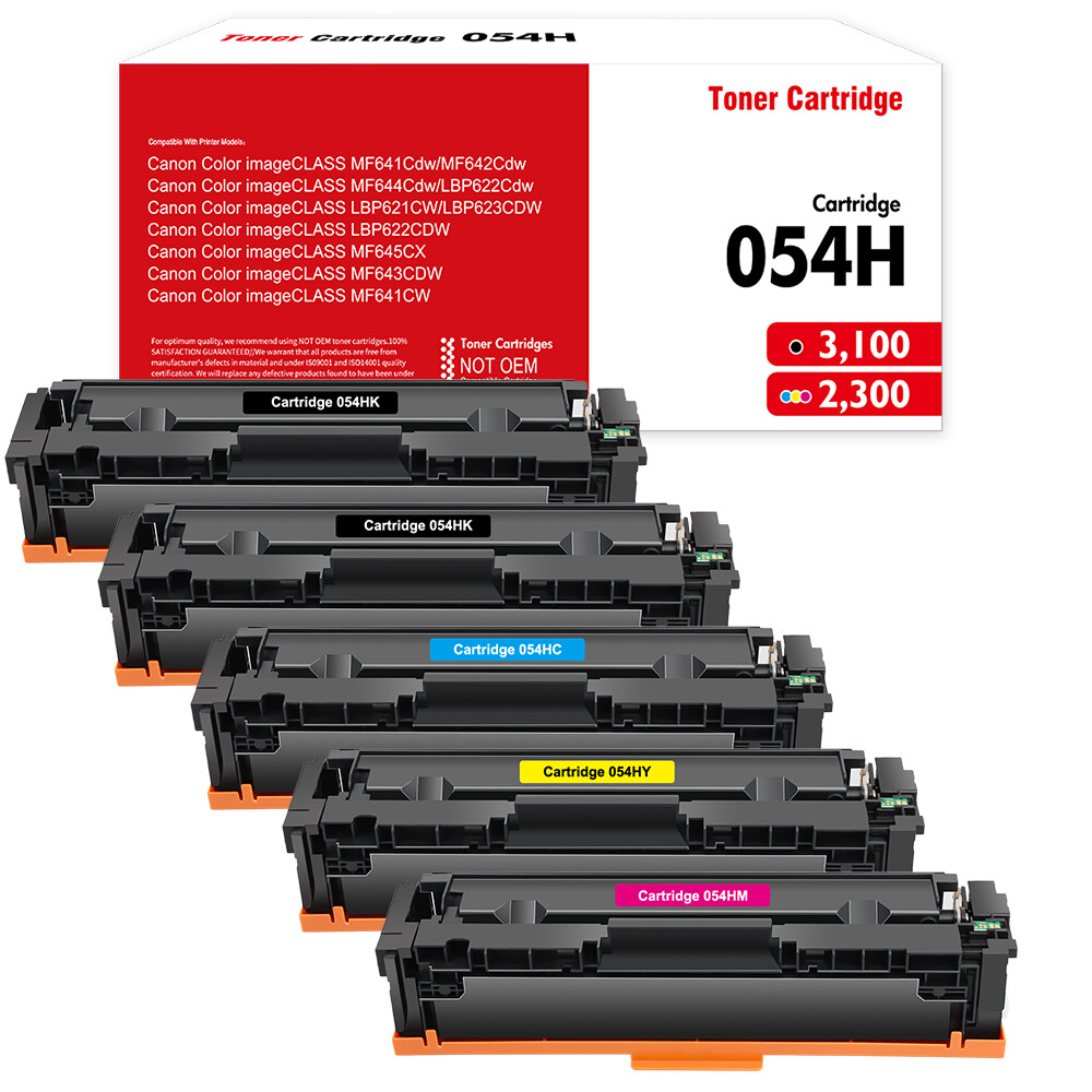 054 054H Set Toner for Canon 054 Imageclass MF641Cw MF644cdw MF642cdw LBP620 Lot