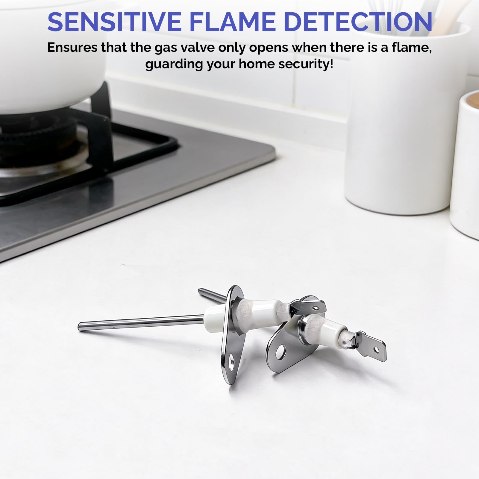 Flame Sensor for Furnace, 2 Pack 0130F00010 Furnace Replacement...