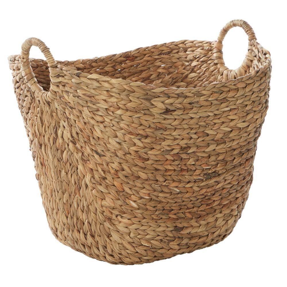 Litton Lane Storage Basket Natural Brown Sea Grass Contemporary Design 19 in. H