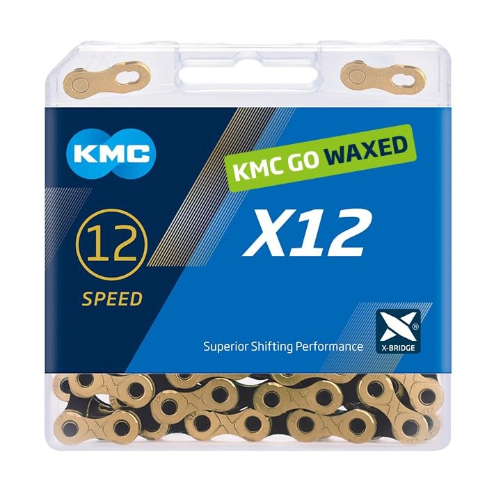 KMC X12 Waxed 12 Speed Ti Gold/Black 126 Links -Open Box