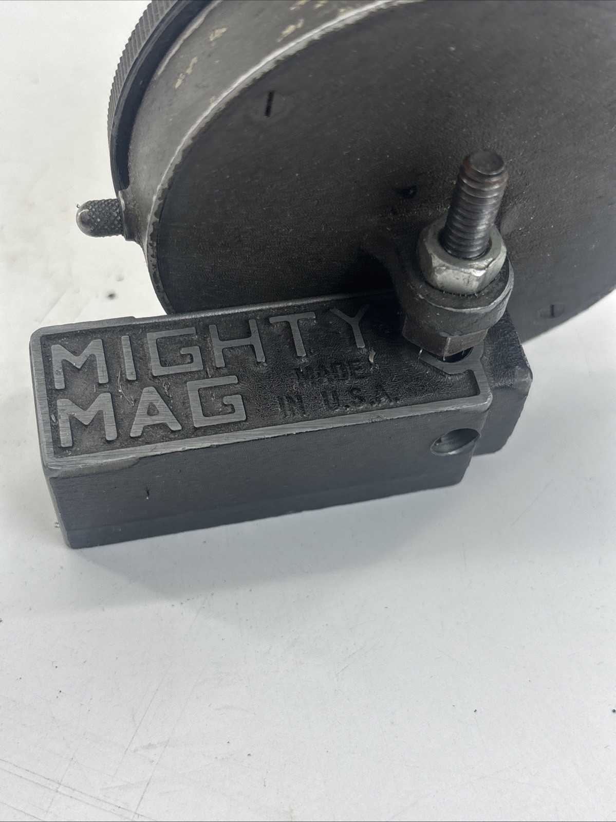 Large Starrett 655-341 Dial Indicator 1.000" range With Mighty Mag