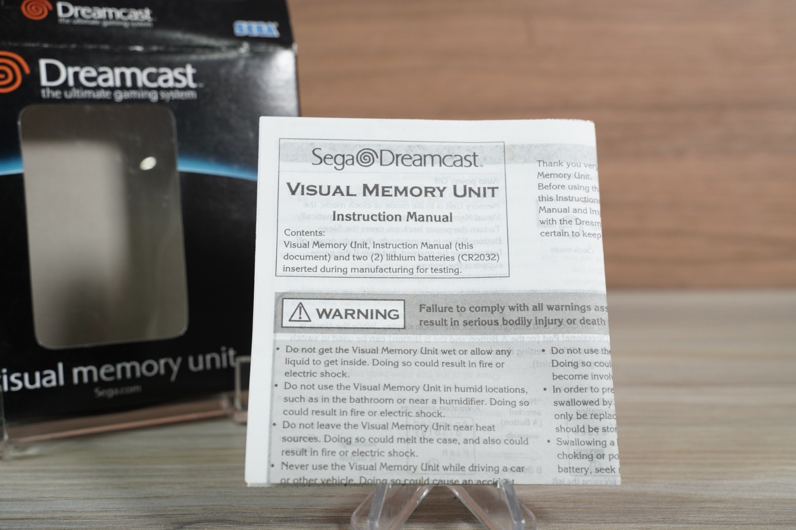 Black Smoke Grey VMU Visual Memory Unit (Sega Dreamcast) New OPEN BOX