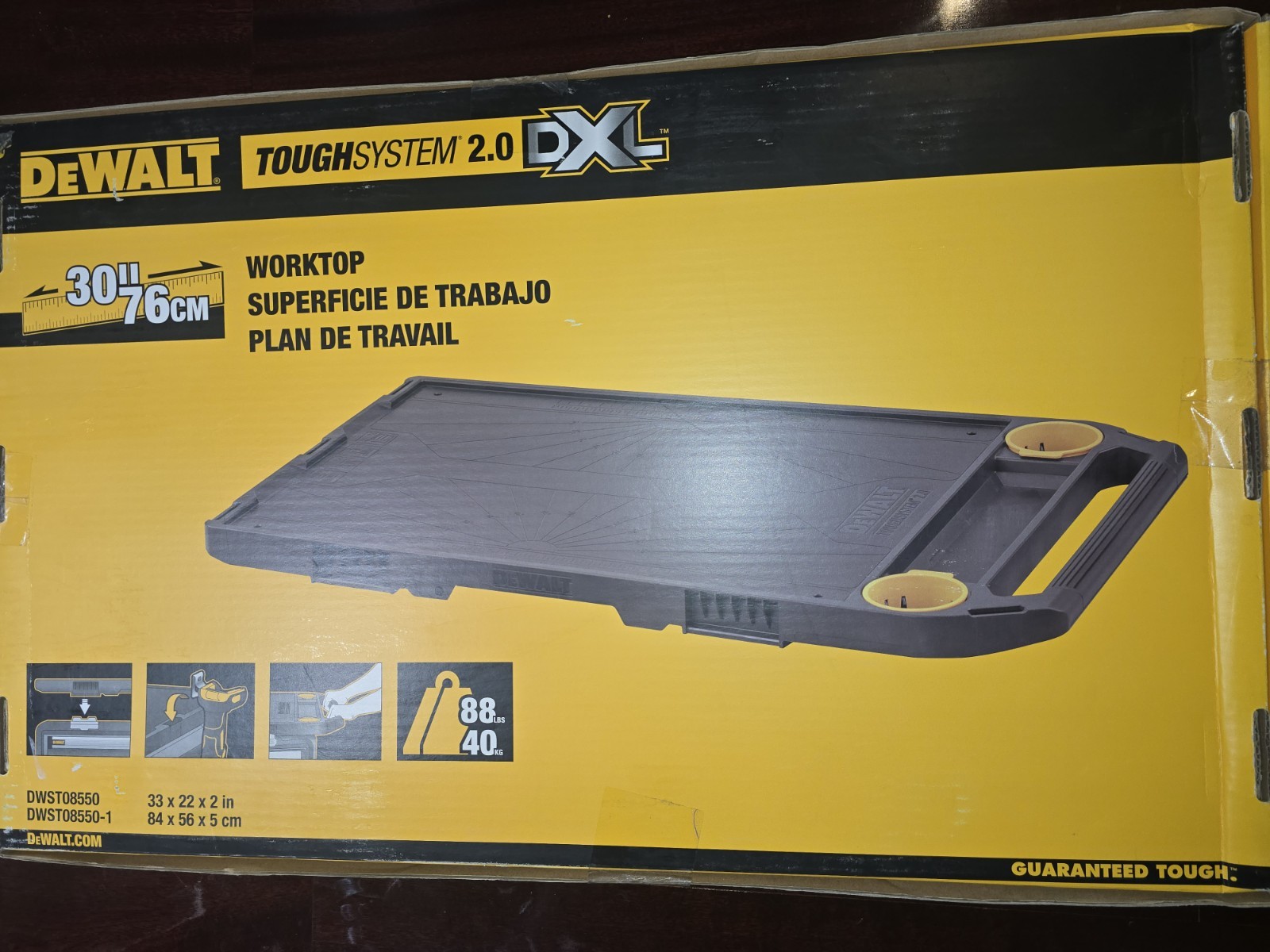 DEWALT DWST08550 TOUGHSYSTEM 2.0 DXL 30 in. Worktop (Open Box)