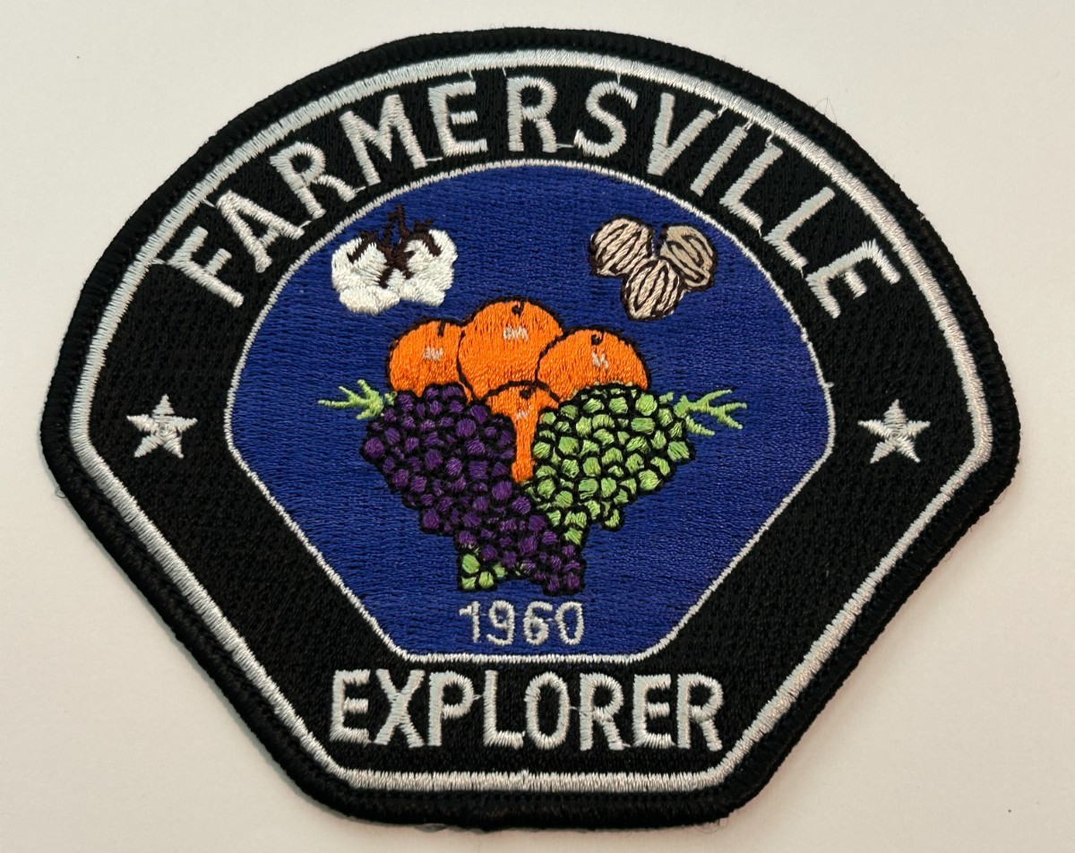 Farmersville California Police Explorer Patch Unused