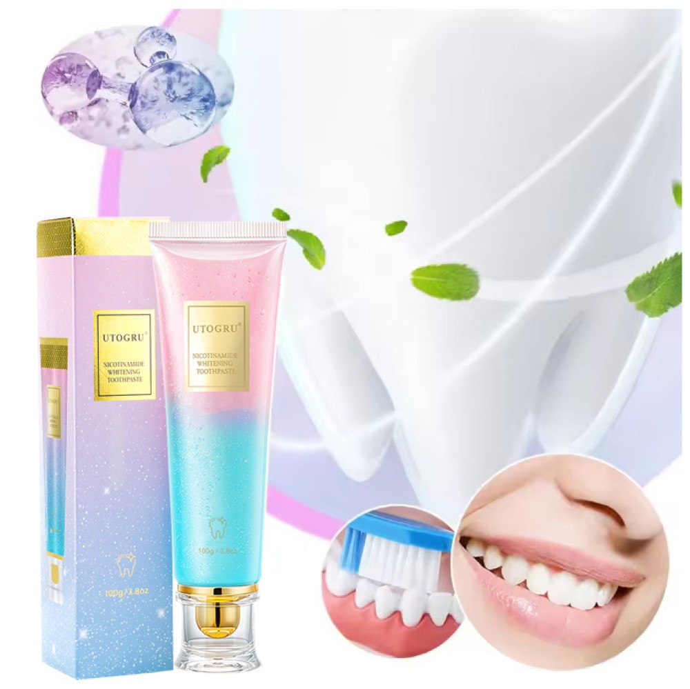 100g Niacinamide Whitening Toothpaste,Deep Cleaning,Gum Protection,Fresh Breath