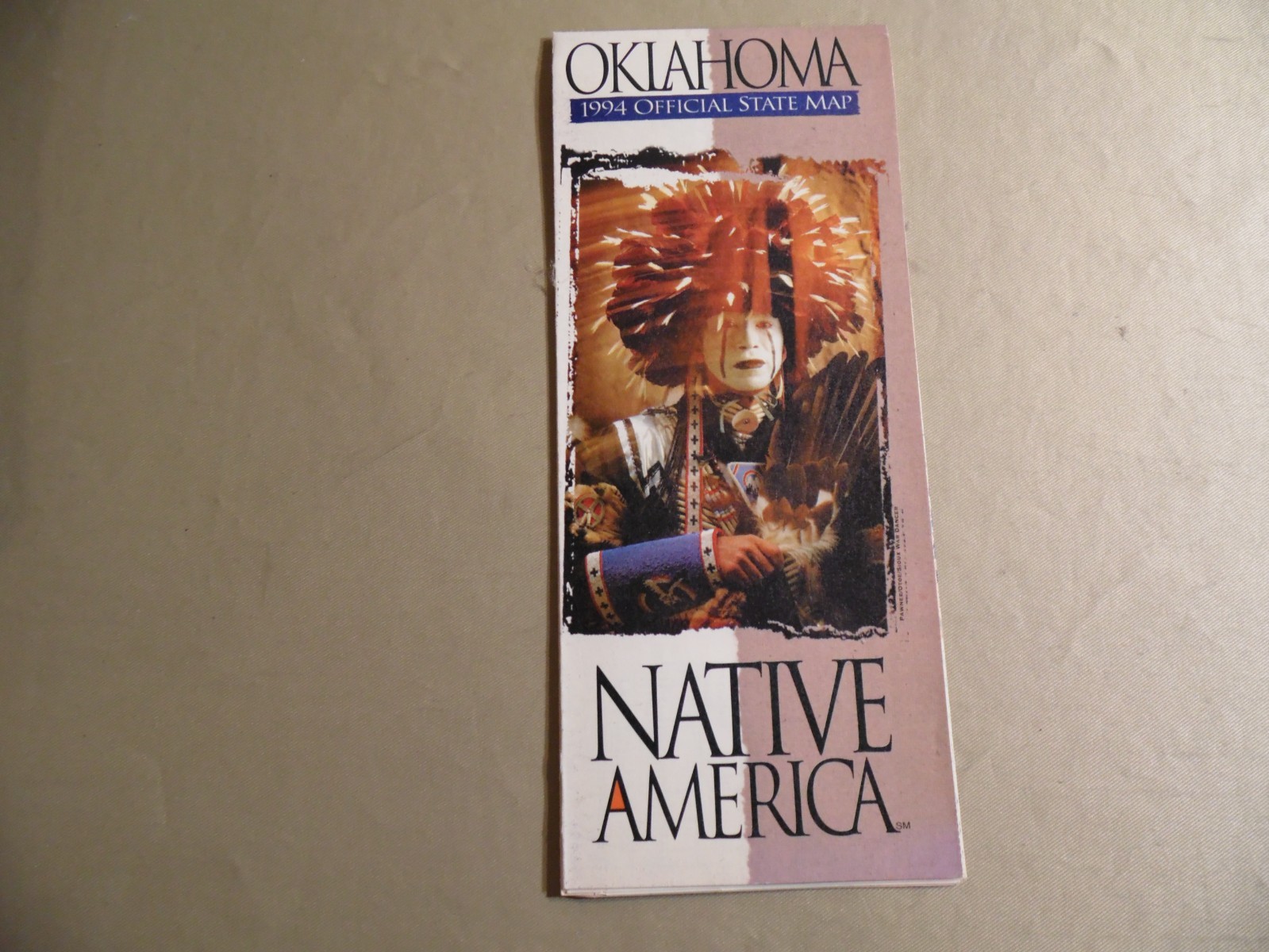 Okalahoma 1994 Official State Map / Free Domestic Shipping