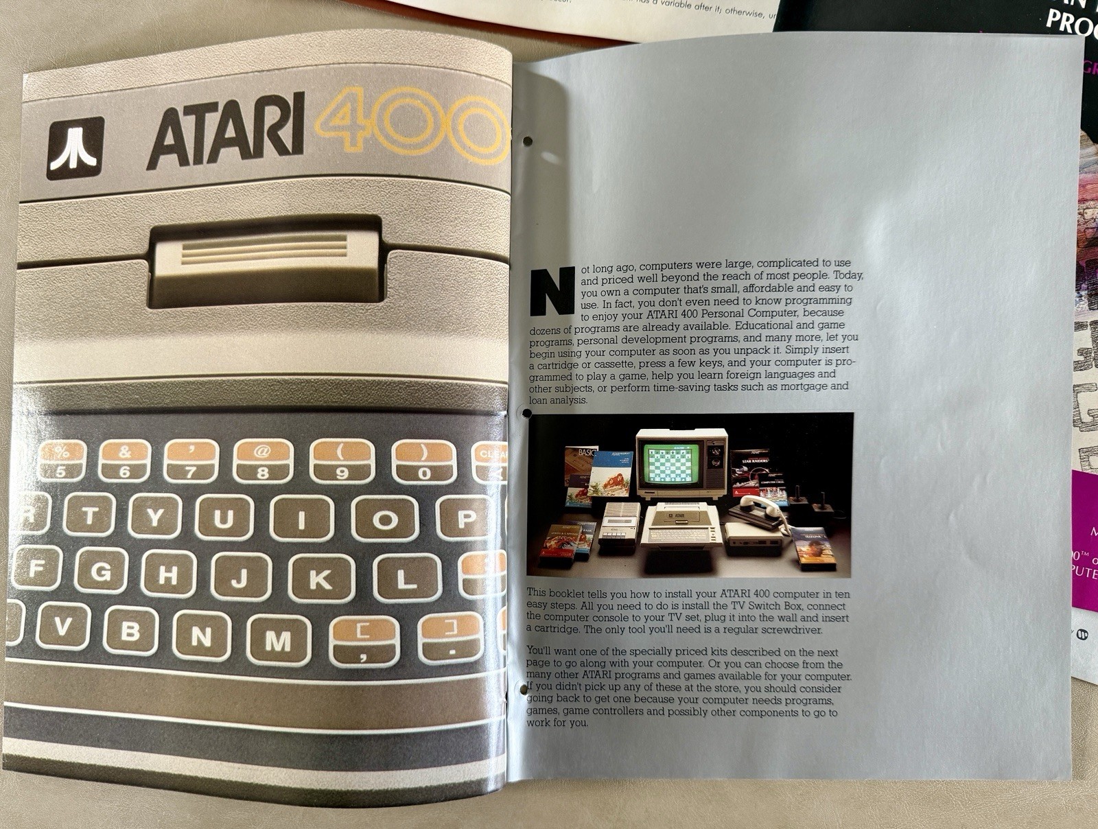 Atari 400/800 Invitation to Programming 2 Basic Computer Reference Manual Binder