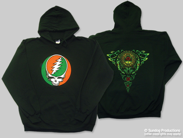 Grateful Dead Steal Your Face Hoodie - size MEDIUM New - 2 sided hoodie GARCIA