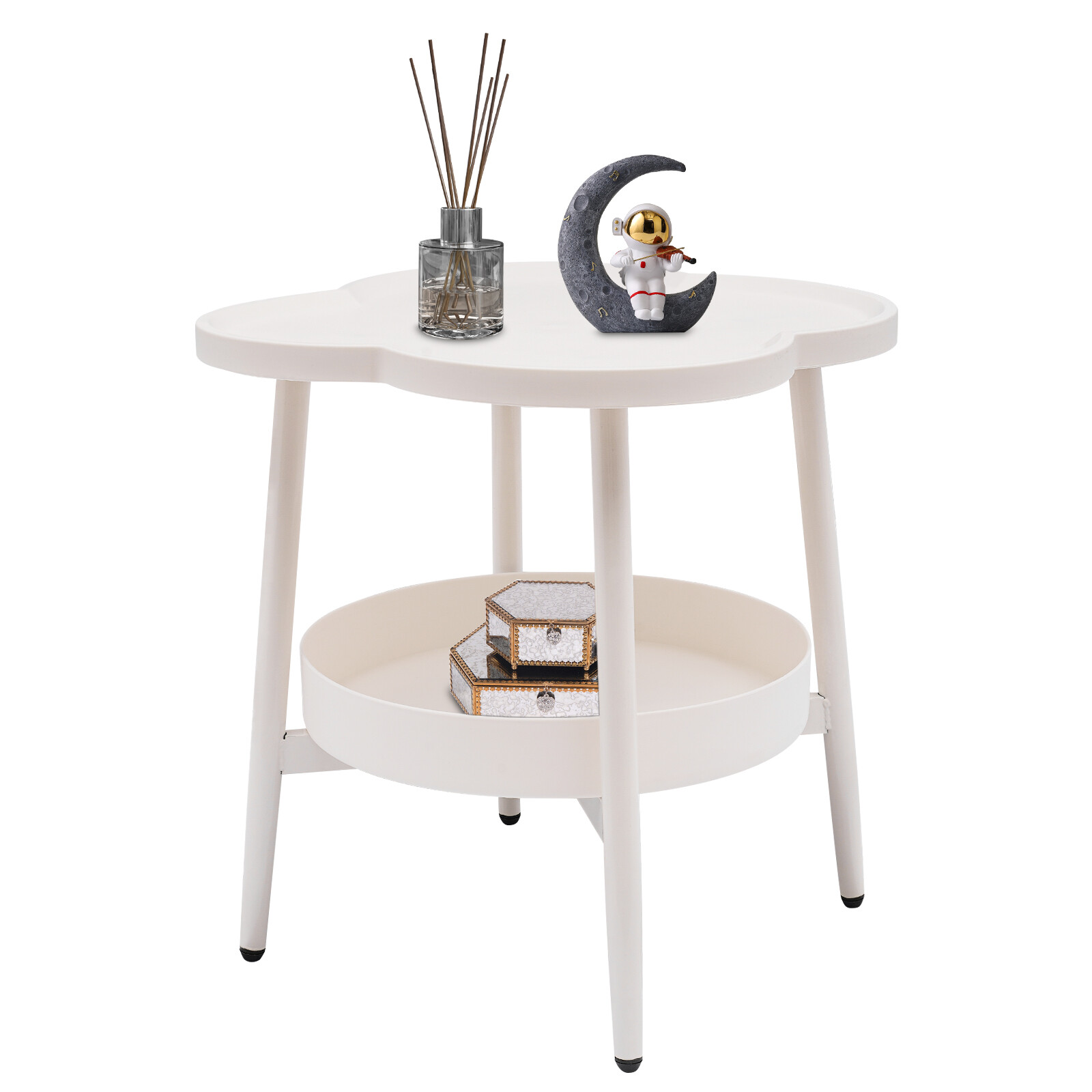 Four-leaf Clover Shape End Table Coffee&Tea Table Sofa Side Snack Table?????
