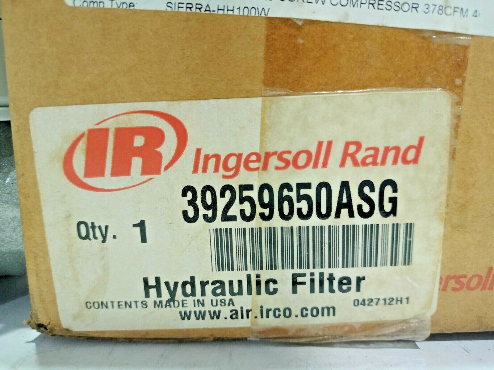 Ingersoll Rand 39259650ASG Hydraulic Filter 39259650 Oil Filter