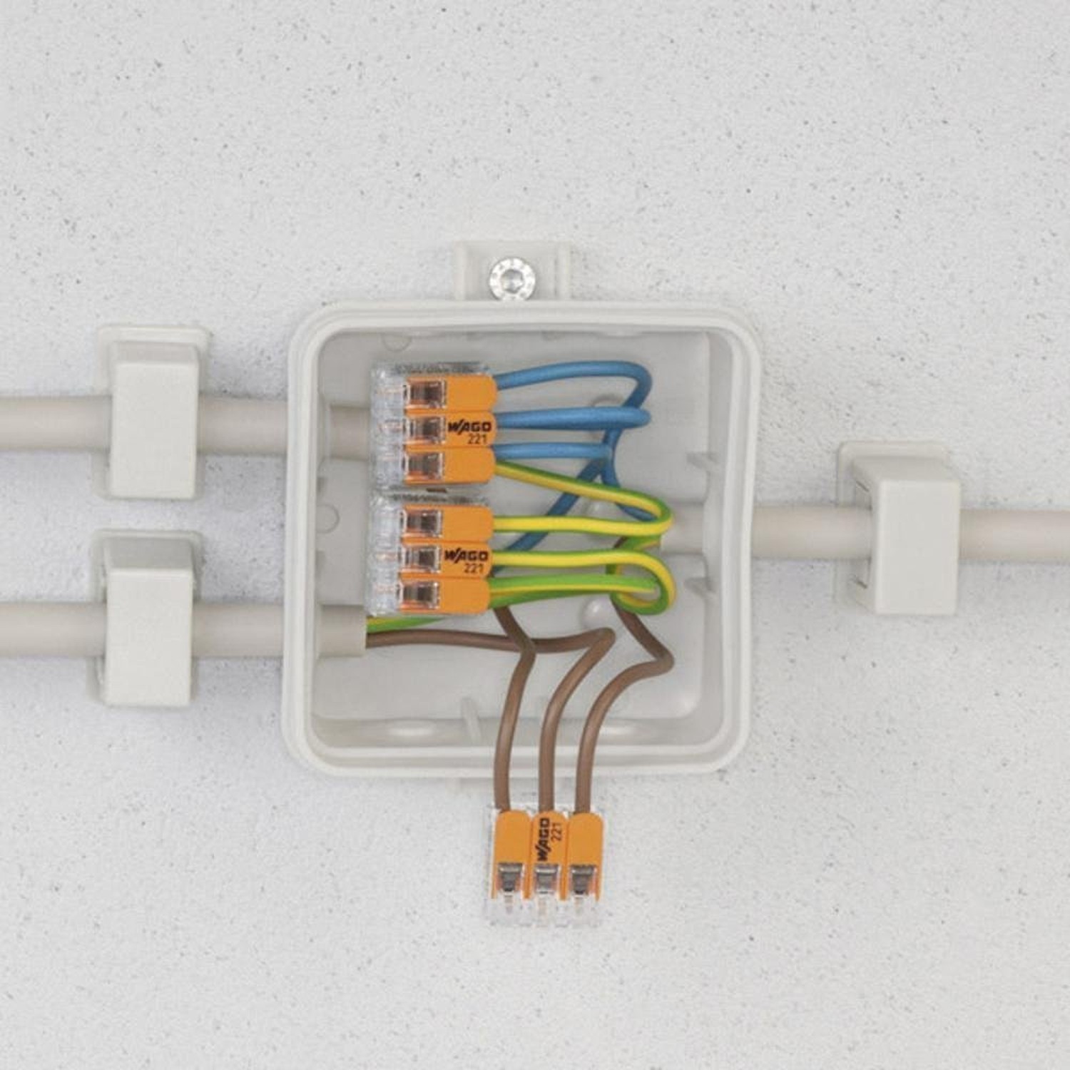 Wago 221-413 LEVER-NUTS 3 Conductor Compact Connectors 500 PK