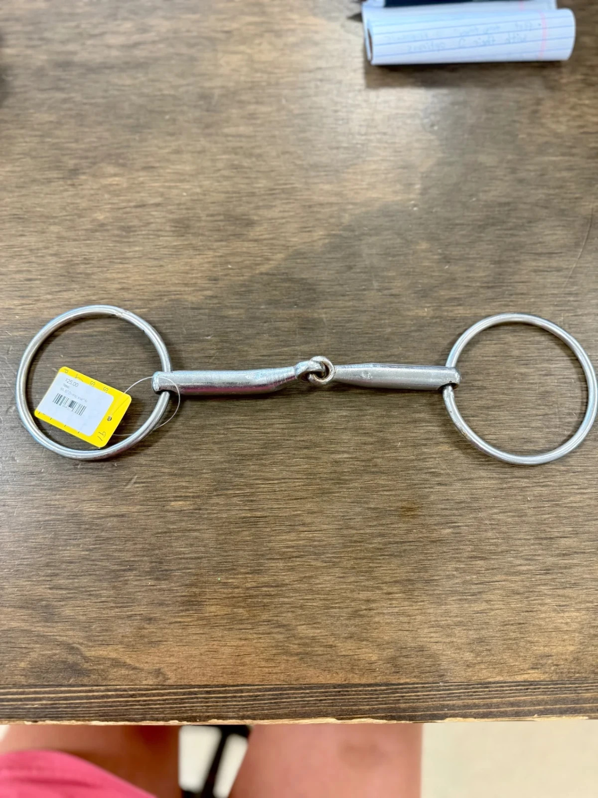 6” draft/warmblood Loose/O-ring single break snaffle bit, Stainless Steel