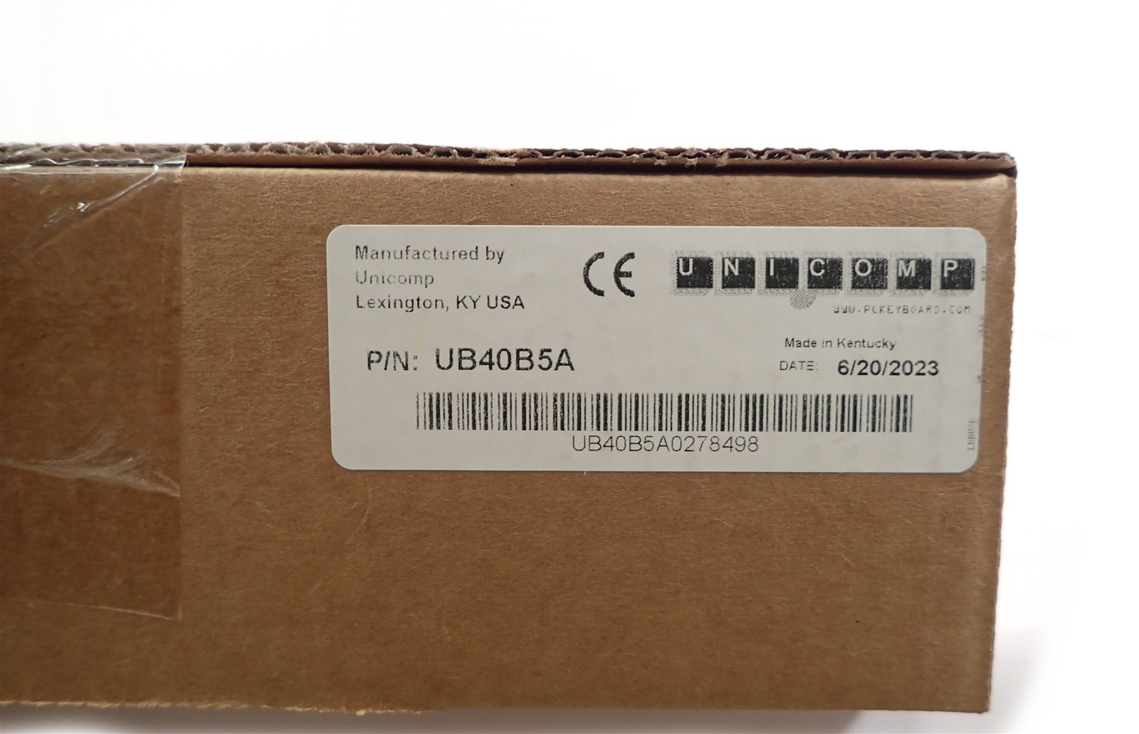 New Sealed Unicomp UB40B5A PC 122 Buckling Spring USB Keyboard Black B250