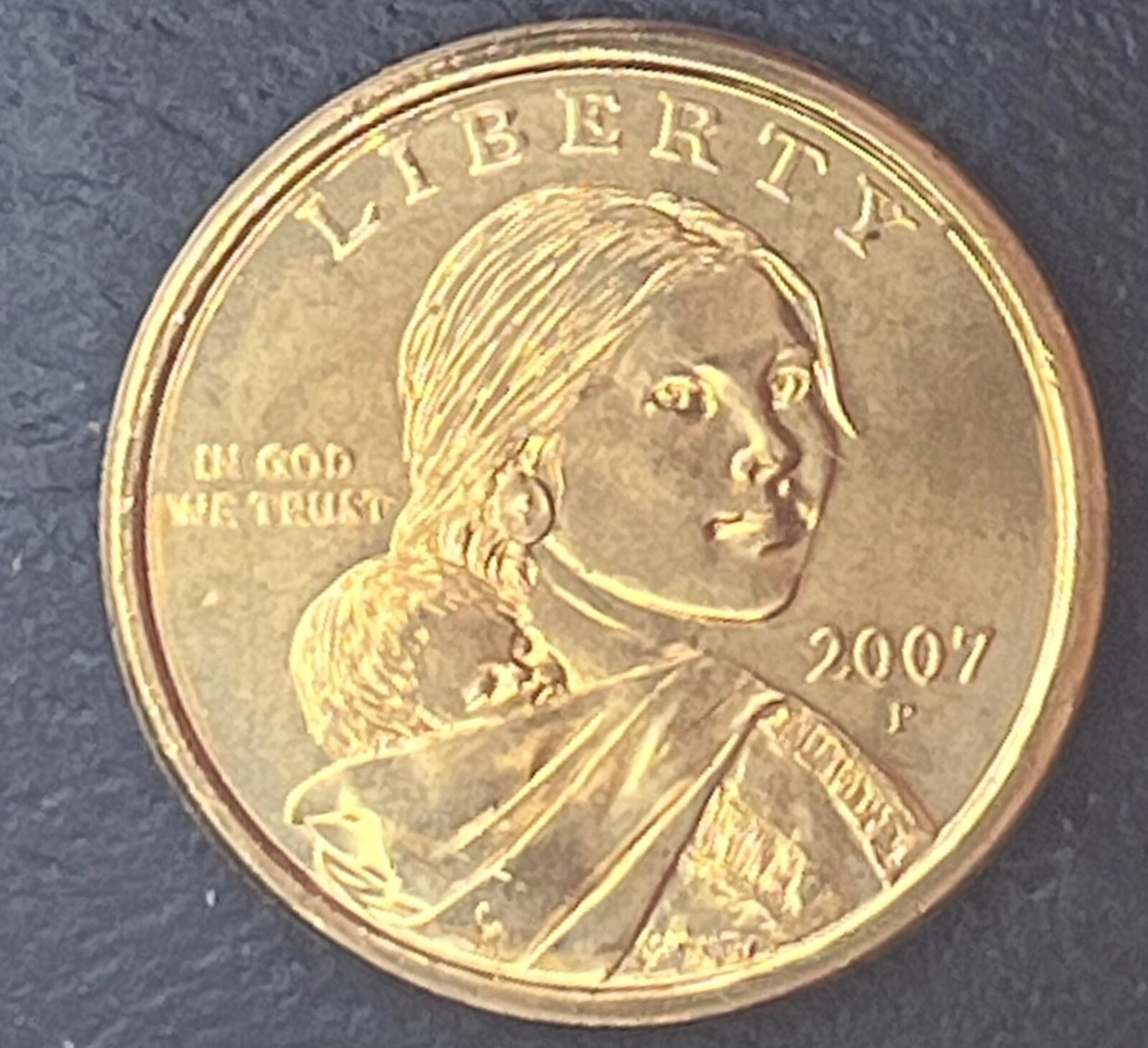 2007 P BU  $1 SACAGAWEGA COIN