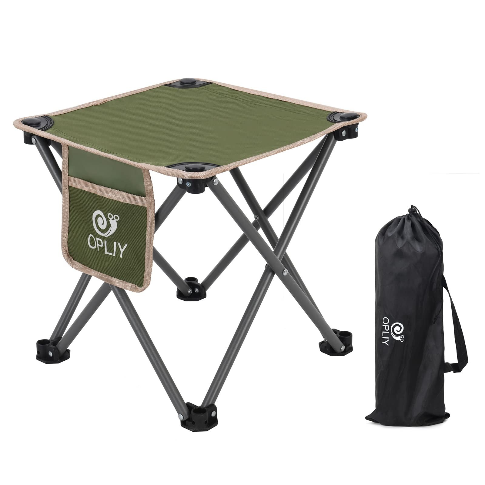 Opliy Camping Stool, Folding Samll Chair Portable Camp Stool for Camping Fish...