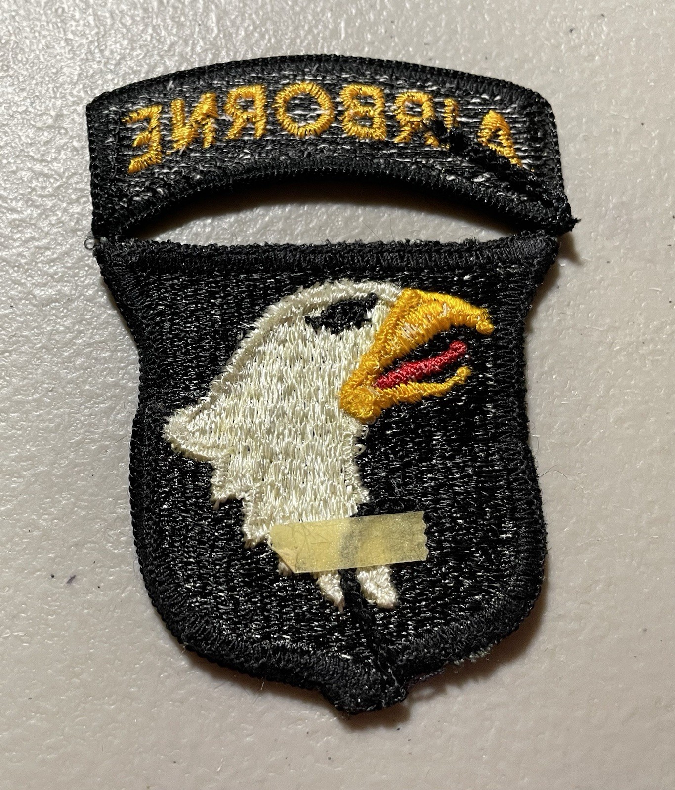 101st Airborne Division Patch Two Piece Tab US Army Vietnam Era WWII Pattern