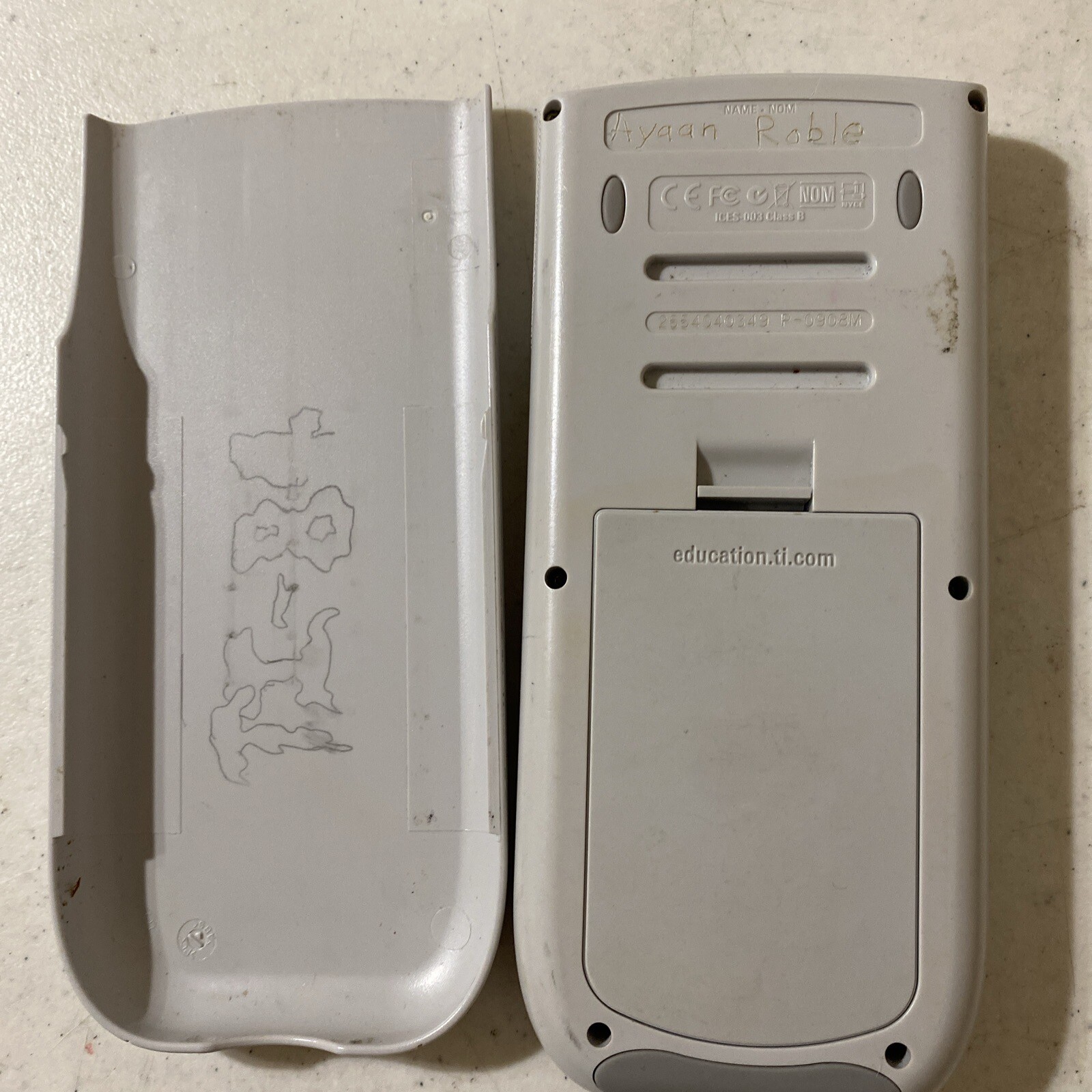 Texas Instruments Ti-84 Plus Silver Edition Graphing Calculator Gray Tested Work