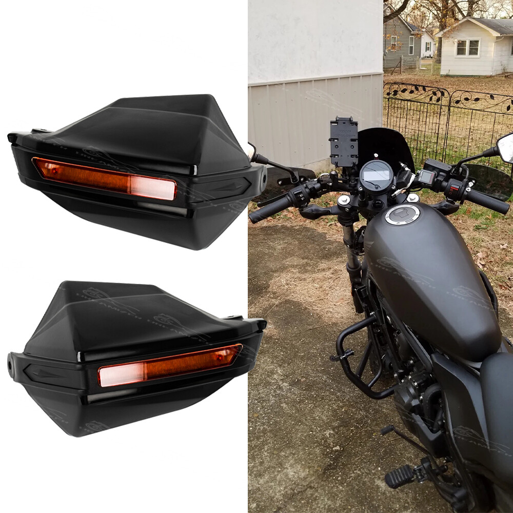 For Honda Rebel 300 500 1100 Motorcycle 7/8'' Handlebar Handguard Brush Protect