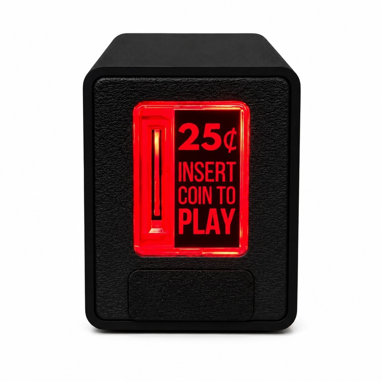 TinyBrights Insert Coin Cube Gen 2 - Arcade Button Emulator Coin Slot Piggy Bank
