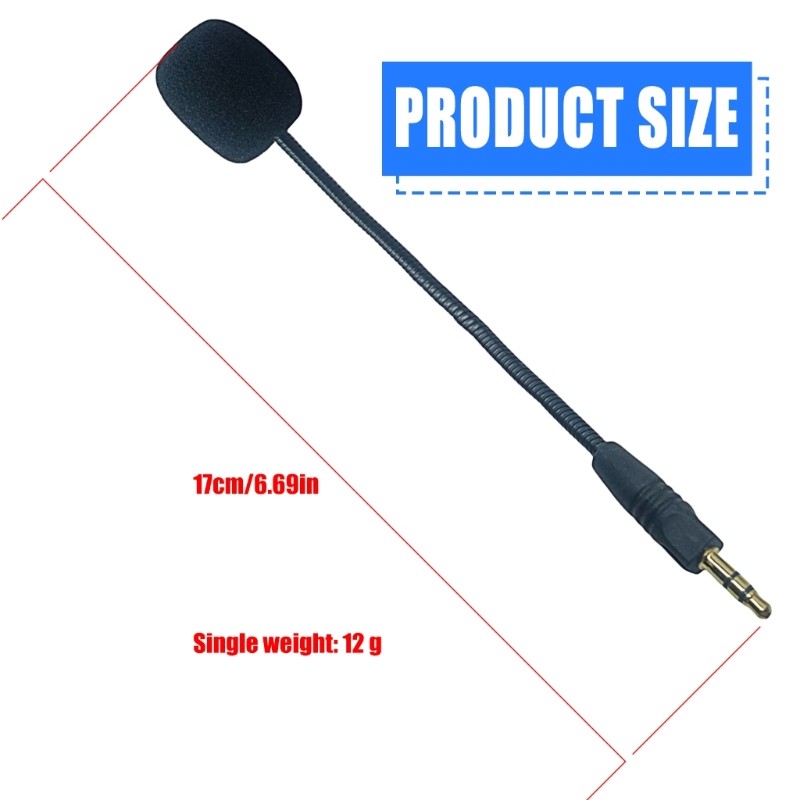 Replacement Microphone for Gaming Headsets Noise Cancelling