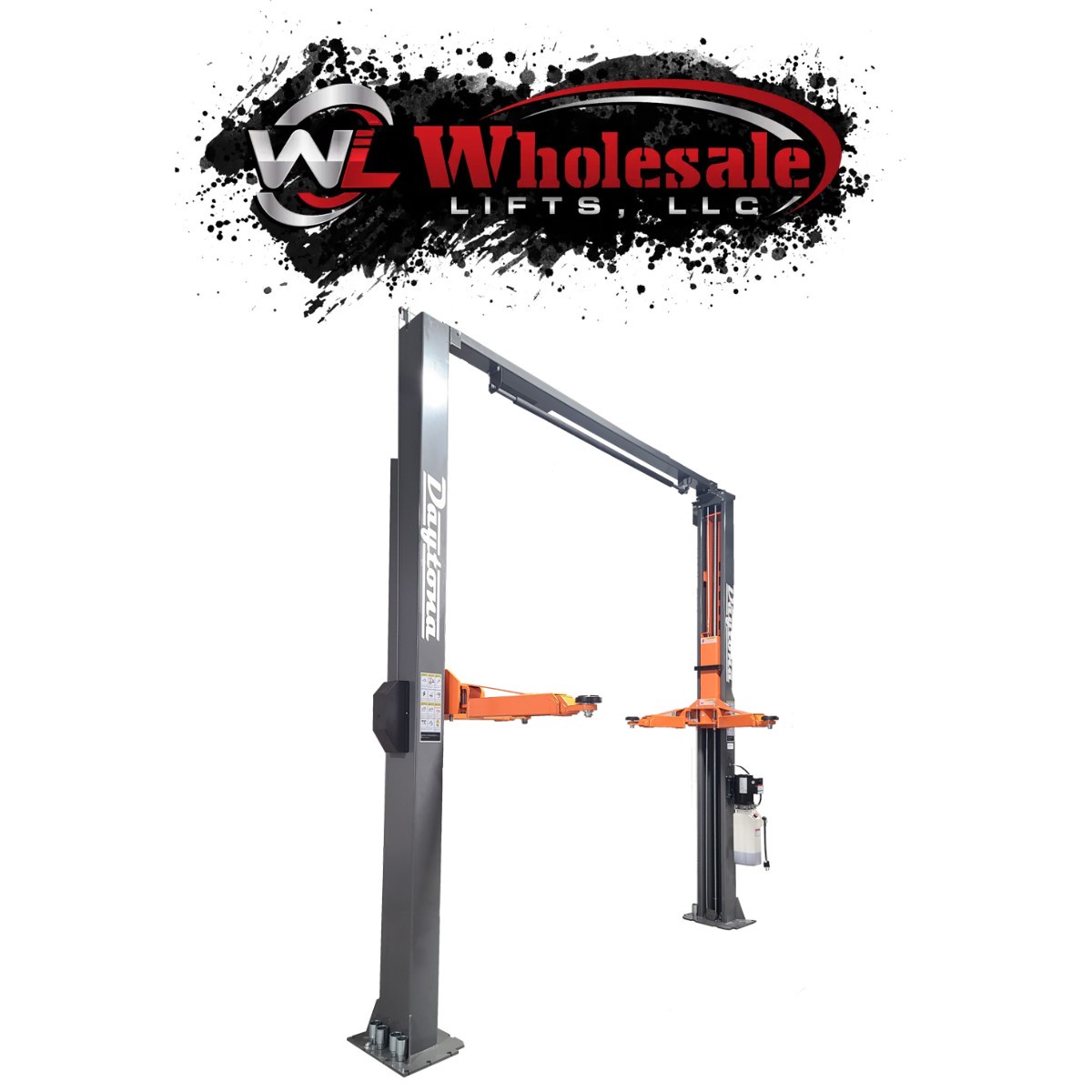 New Daytona LTPA12 12,000 LBS 2-Post Adjustable Lift Heavy Duty Adjustable Width