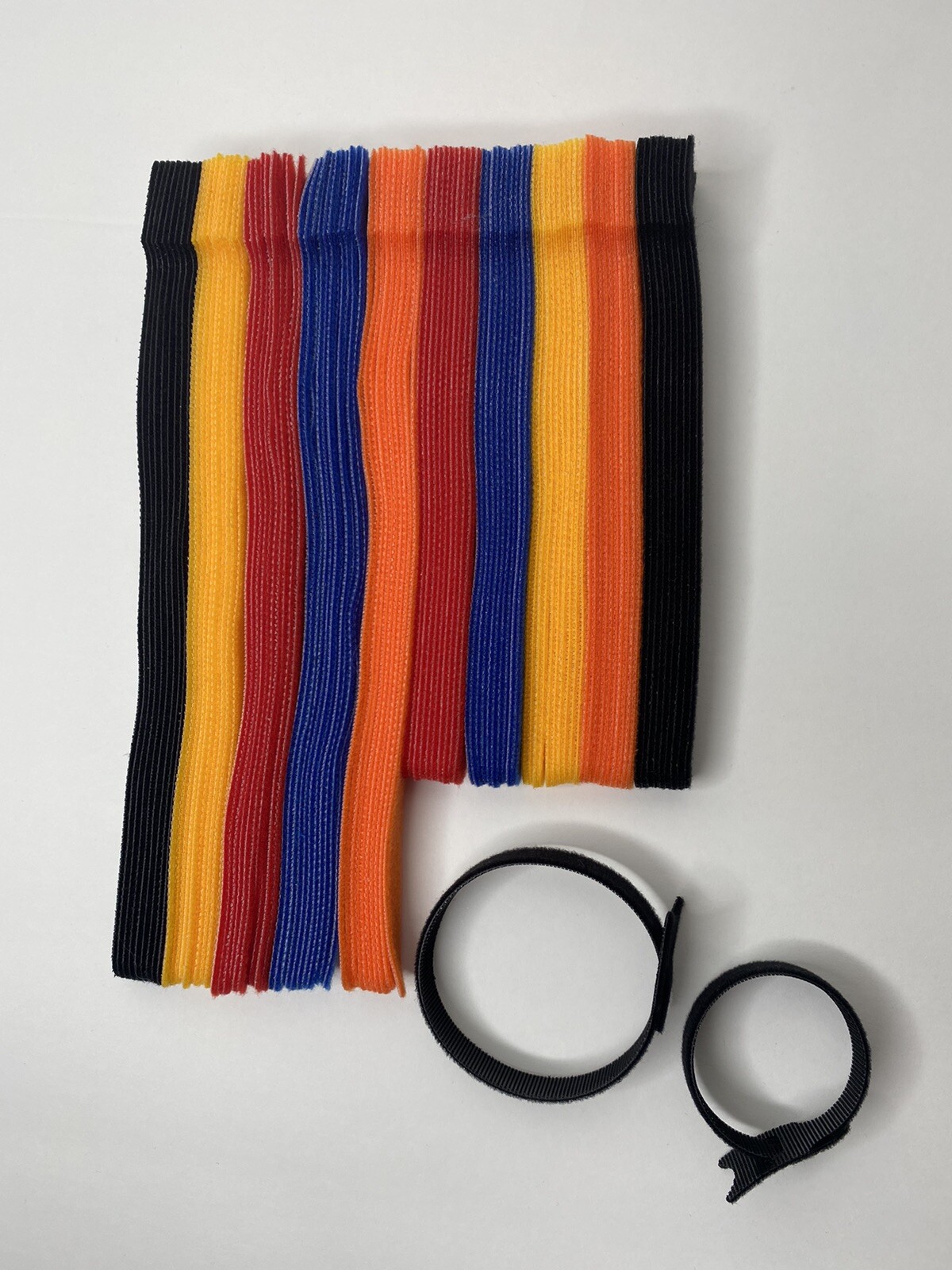 100pcs(total) Hook & Loop Multi Purpose Reusable Cable Ties (50) 6" & (50) 8"