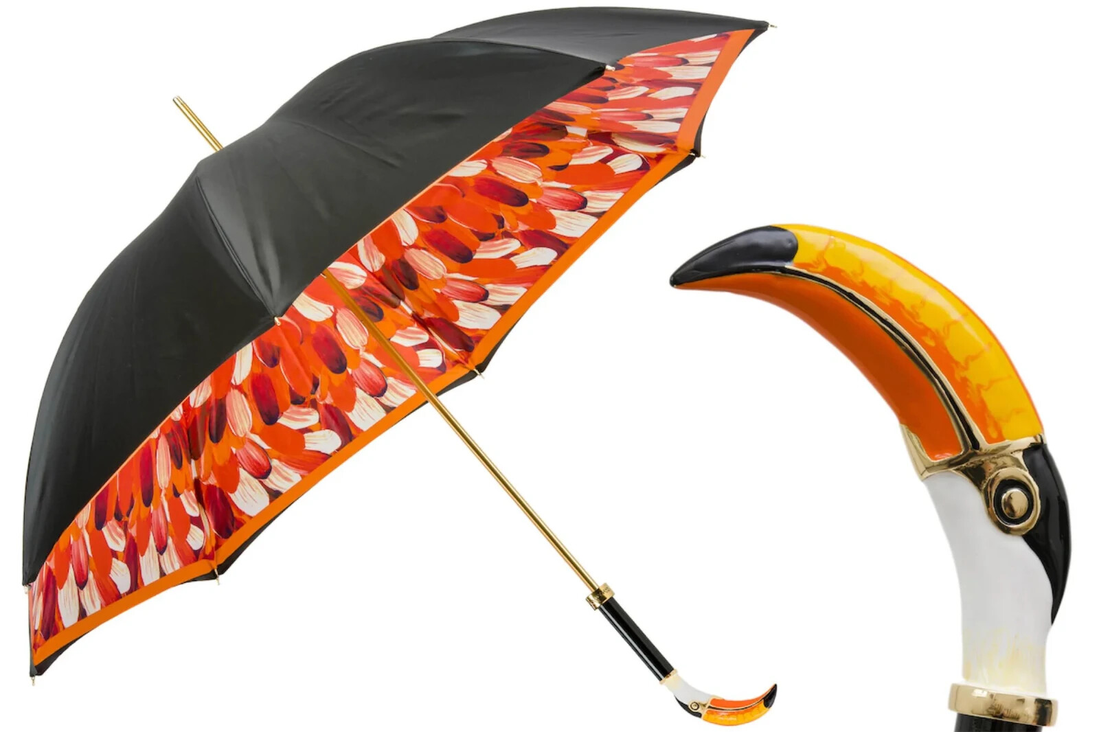 Pasotti Toucan Umbrella with Gift Box included New