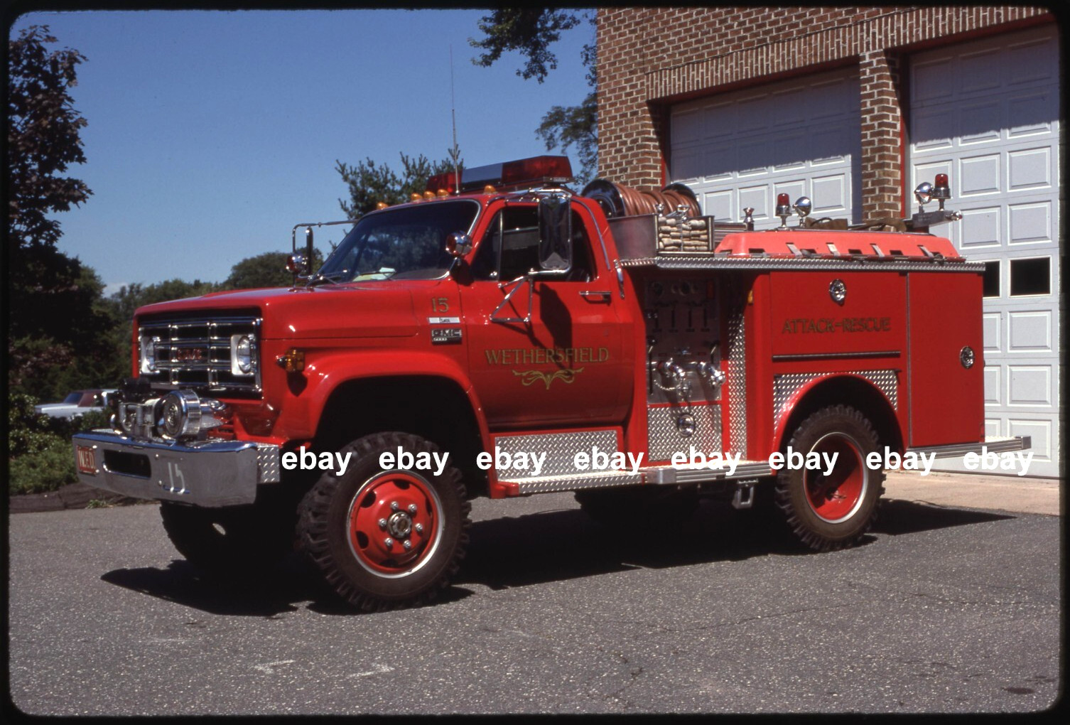 Wethersfield CT 1976 GMC Emergency One 4x4 pumper Fire Apparatus Slide