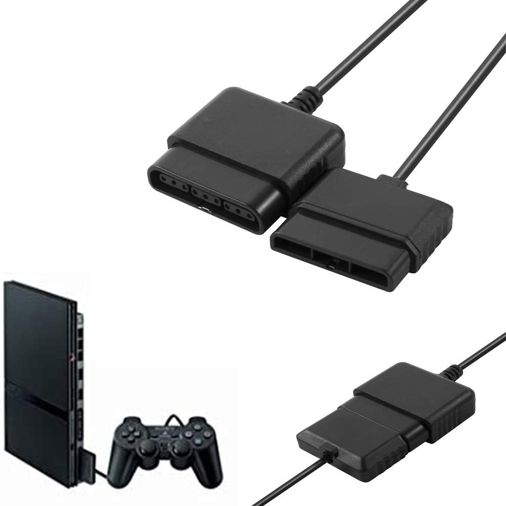 TENINYU 2PACK PS2 Controller Extension Cable Cord 6FT/1.8M Controller Extension