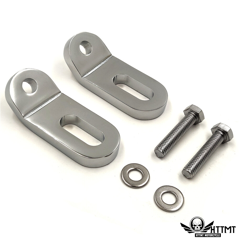 Chrome Touchless Tie-Downs Mounting Brackets For Harley Touring FLH/T Road Glide