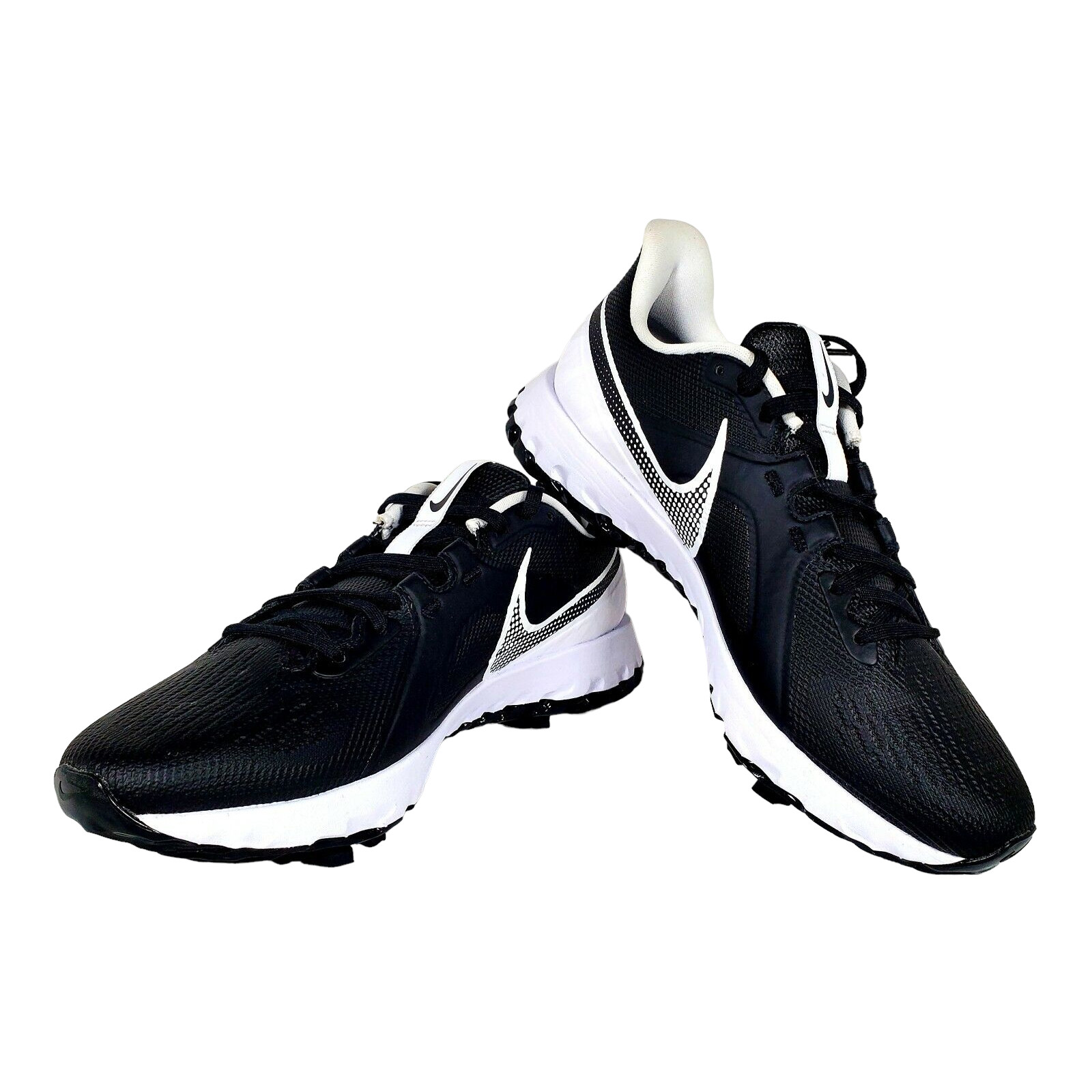 Nike React Infinity Pro Black White Golf Cleats CT6620-003 NEW Men's Size 8