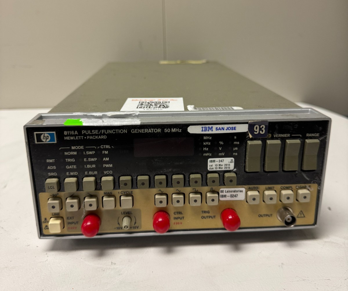 Agilent 8116A Pulse / Function Generator - 50 Mhz