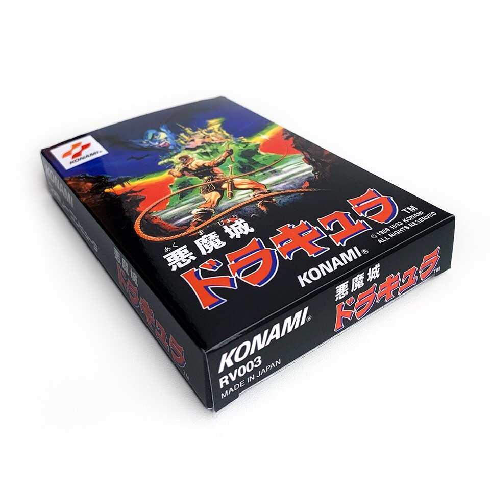 AKUMAJOU DRACULA Castlevania Empty box Famicom replacement spare case with tray