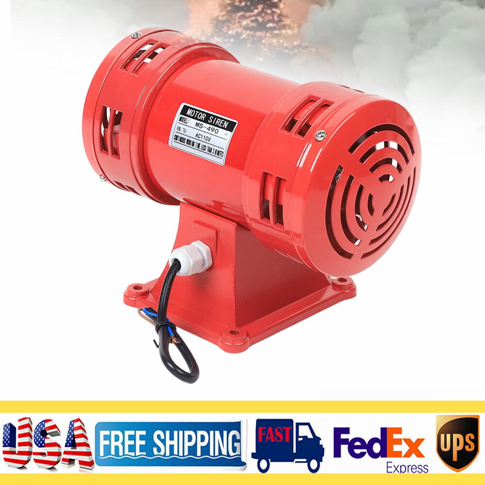 400W Industrial Siren Air Raid Horn - 140dB Loud Emergency Alert System