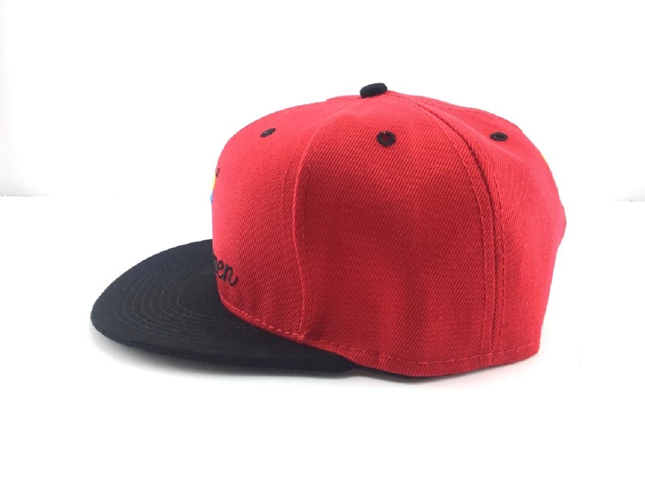 UScarmen Structured Snapback Golf Hat Baseball Cap BLACK ORANGE RED Unisex