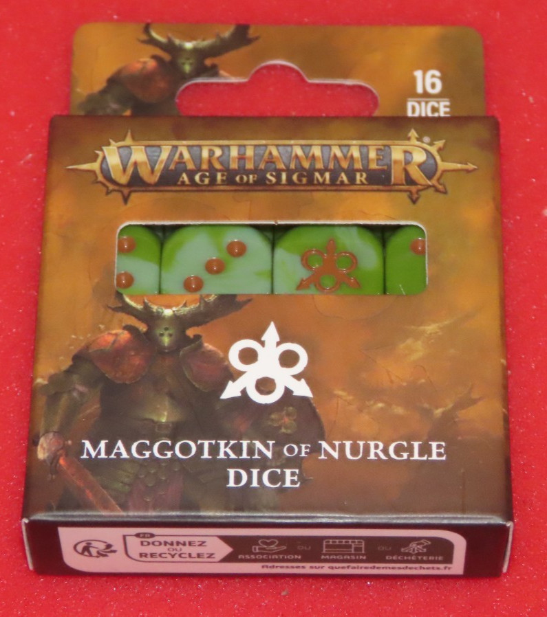 IN HAND! Maggotkin of Nurgle Dice BNIB New D6 x 16 2025 Games Workshop Warhammer