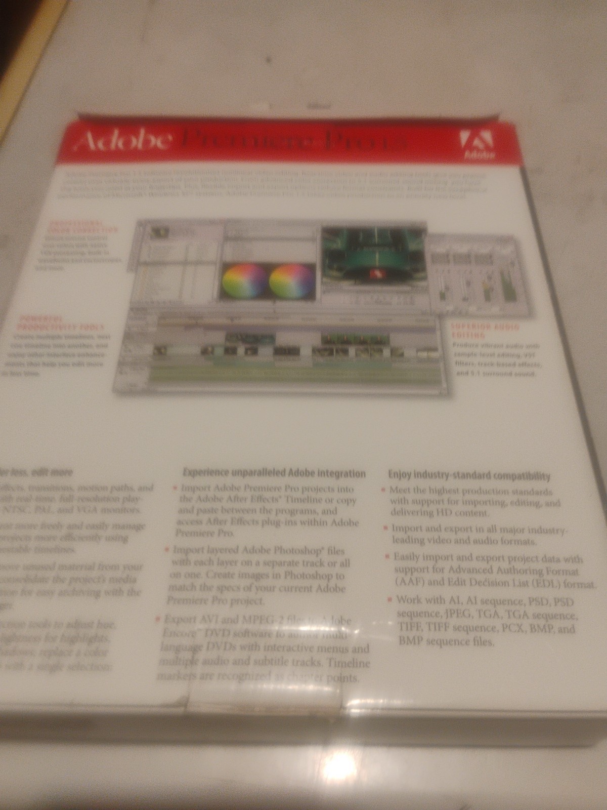 Adobe Premiere Pro 1.5 Upgrade Bundle