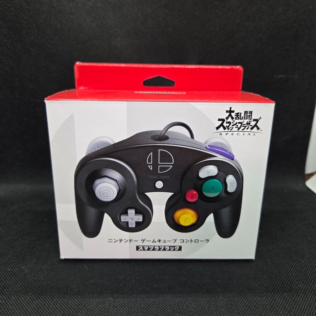 Nintendo GameCube Controller Smash Bros Ultimate Black DOL-003 Japan NEW