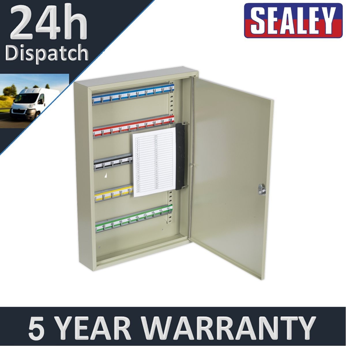 Sealey Key Cabinet 50 Key Capacity SKC50