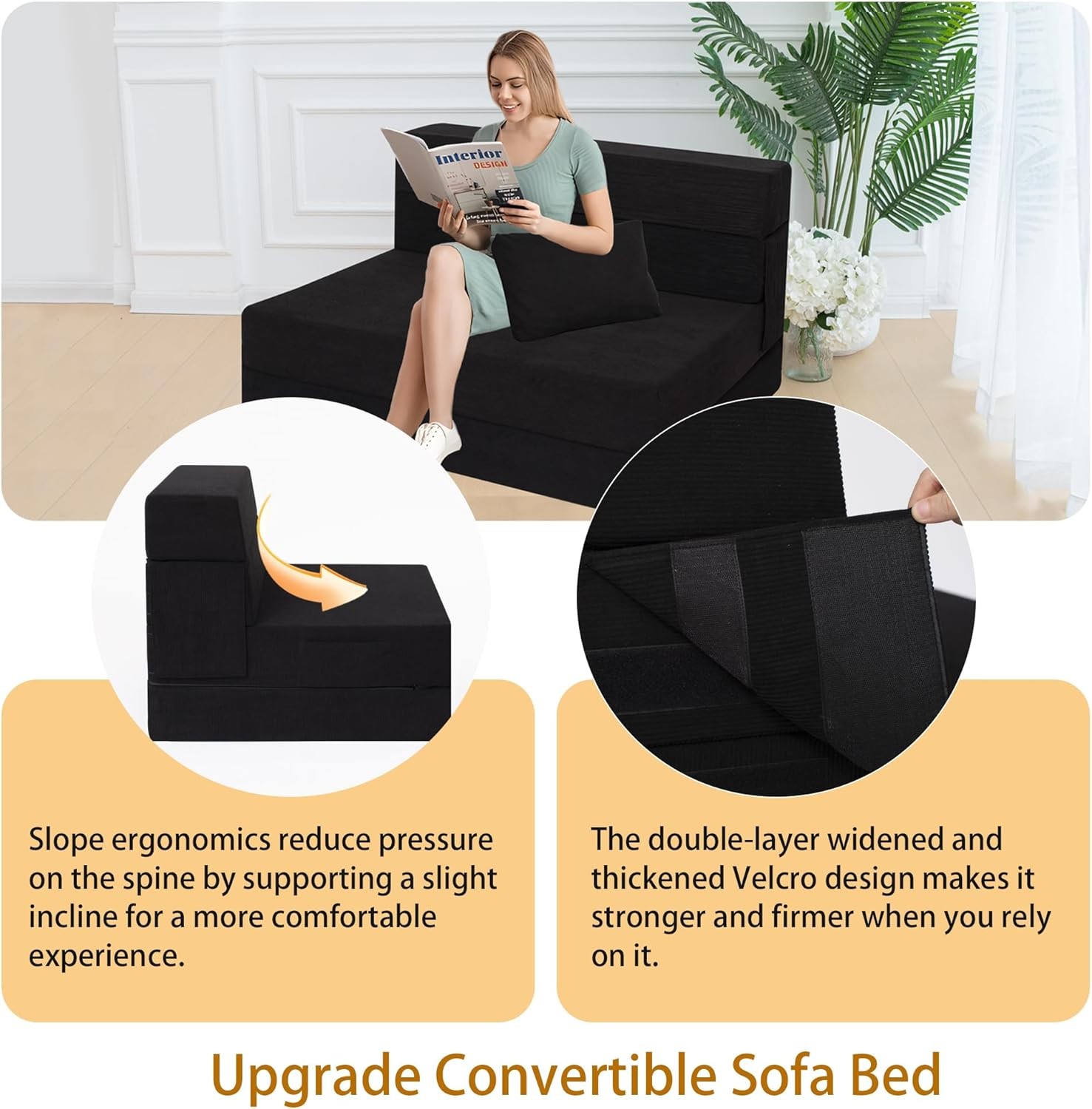 Sofa Bed Foldable Mattress Folding Sleeper Sofa Chair Bed Floor Mattress