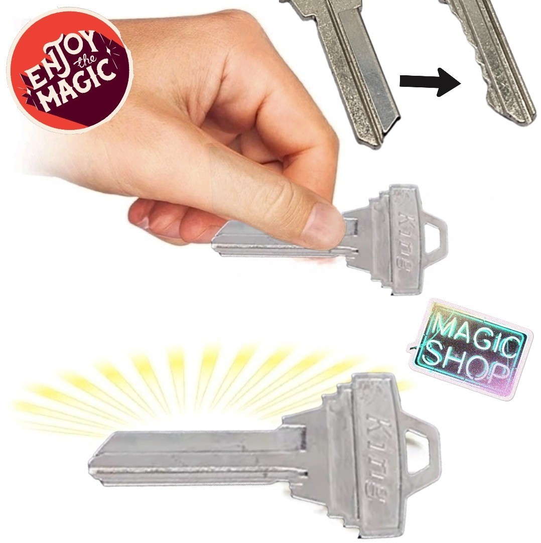 Restored Key Magic Trick - Blank To Cut Visual Change - Easy To Use Gimmick