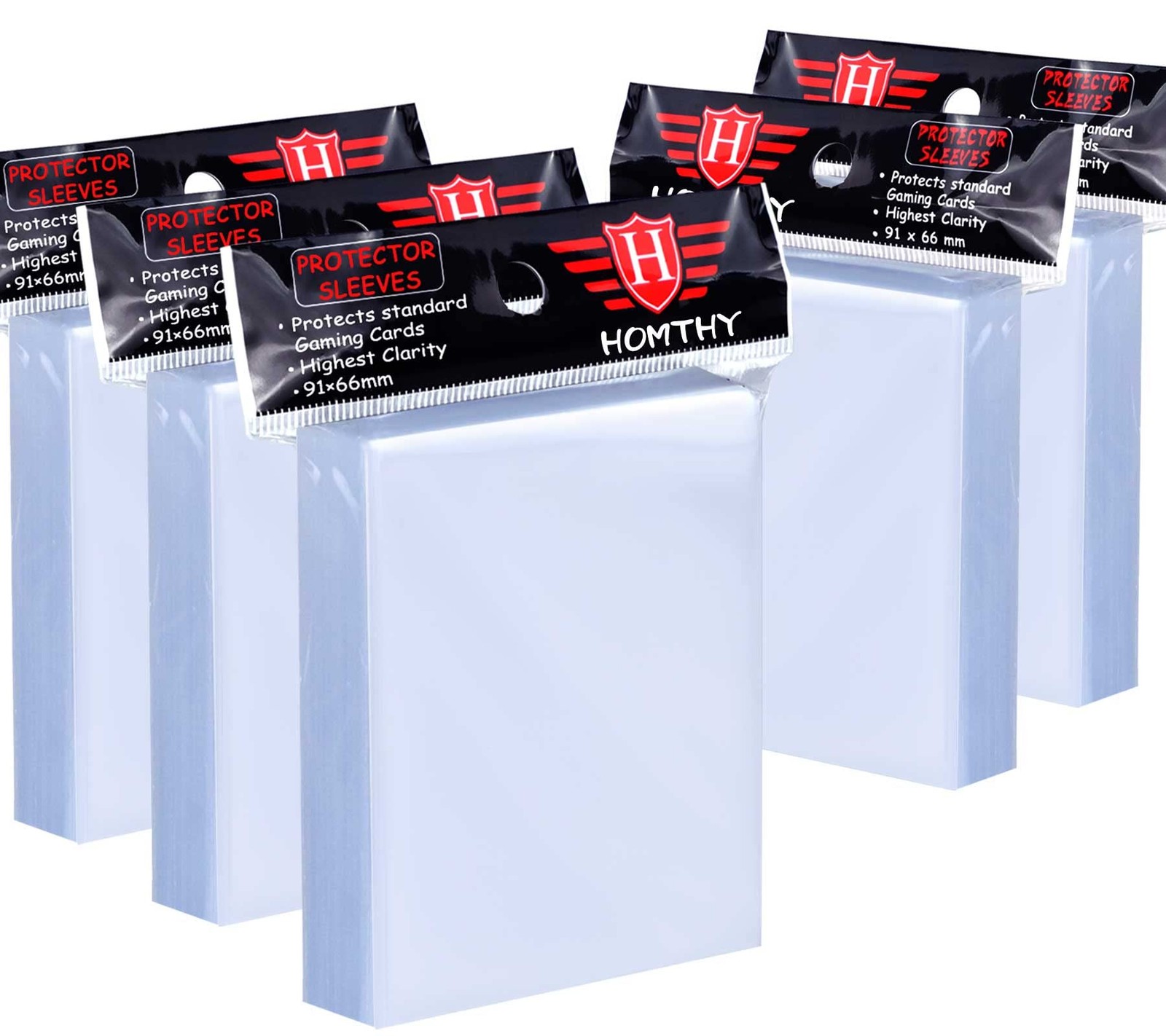 500 Counts Card Sleeves for Trading Cards, Soft Penny 500 PCS, White